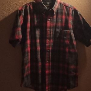 Vintage Scope 95 Percent Wool 5 Percent Nylon Short Sleeve Button Down Shirt